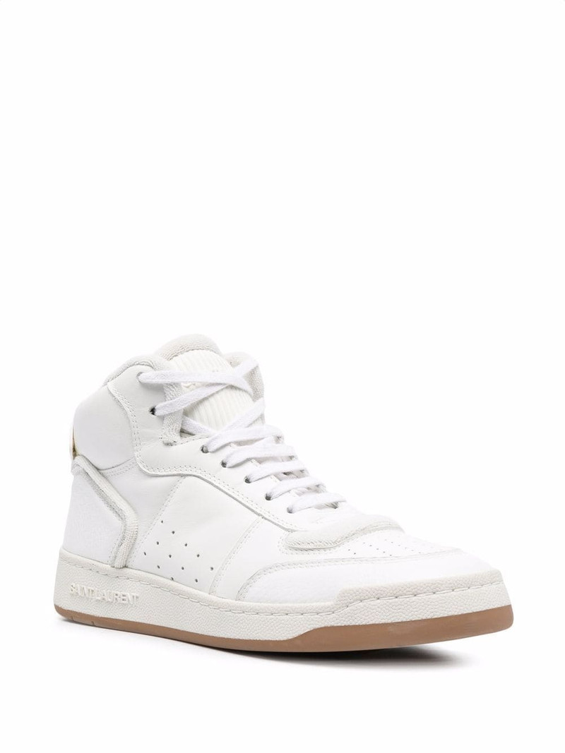 SAINT LAURENT lace-up hi-top sneakers outlook