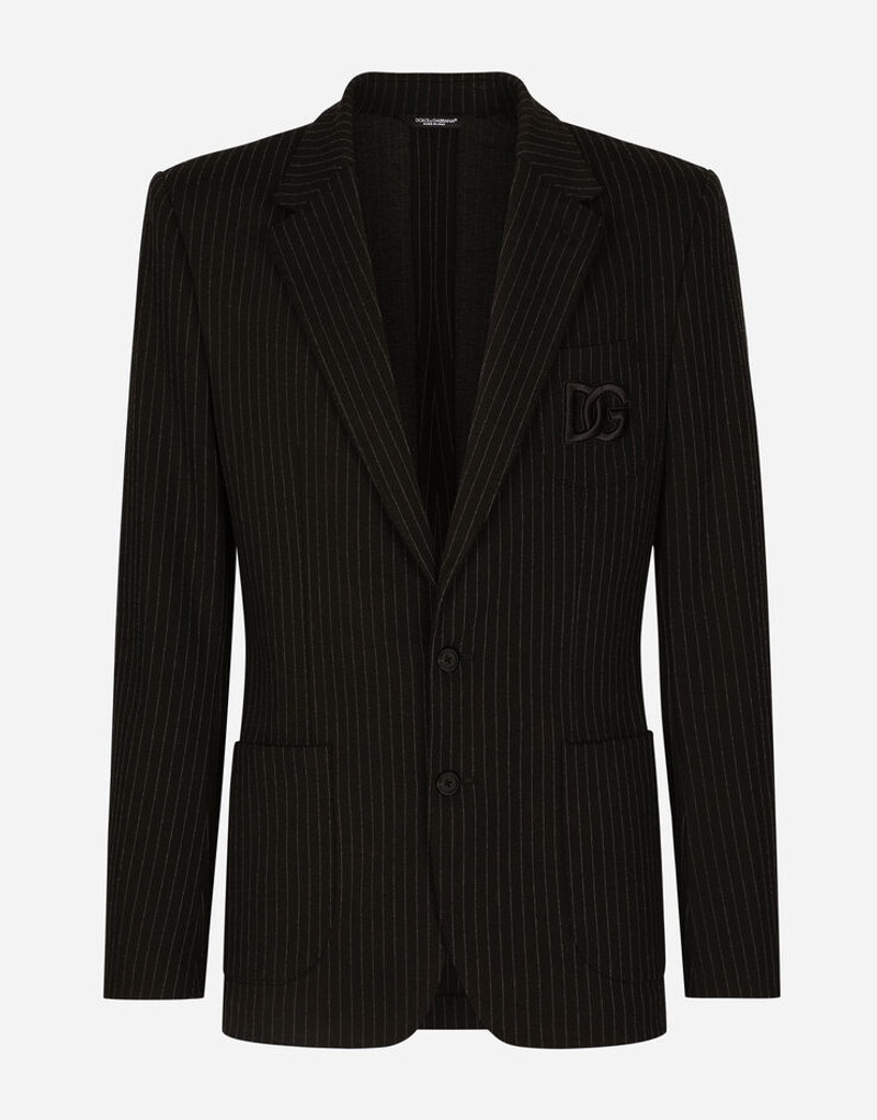Pinstripe 스트레치 저지 Portofino 재킷 1