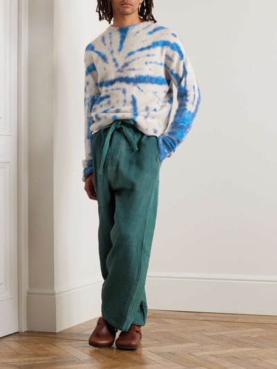 The Elder Statesman Burnout Tie-Dyed Cashmere Sweater outlook