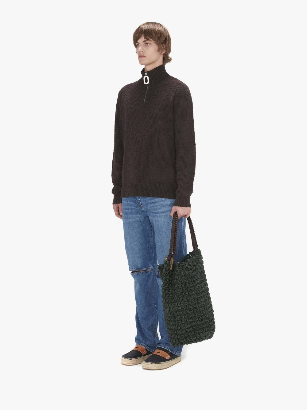 LARGE JWA CORNER BUCKET - TOP HANDLE BAG - 4