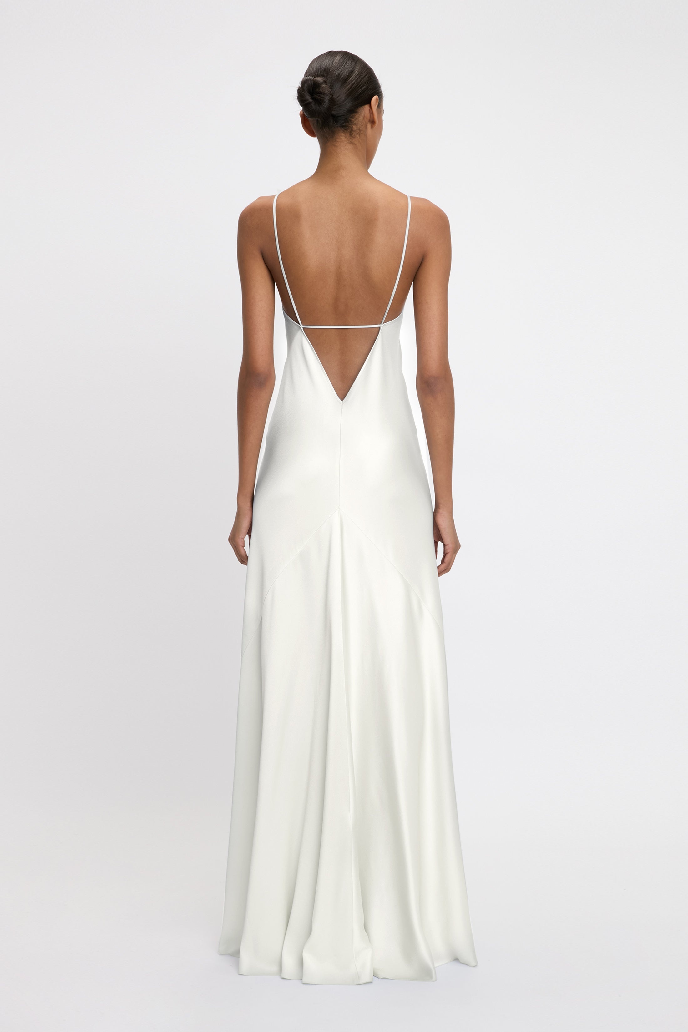 Cami Floor-Length Dress In Ivory - 4