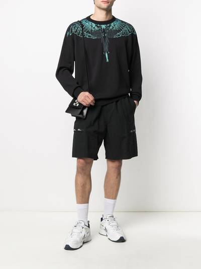 Marcelo Burlon County Of Milan Wings-print knitted jumper outlook