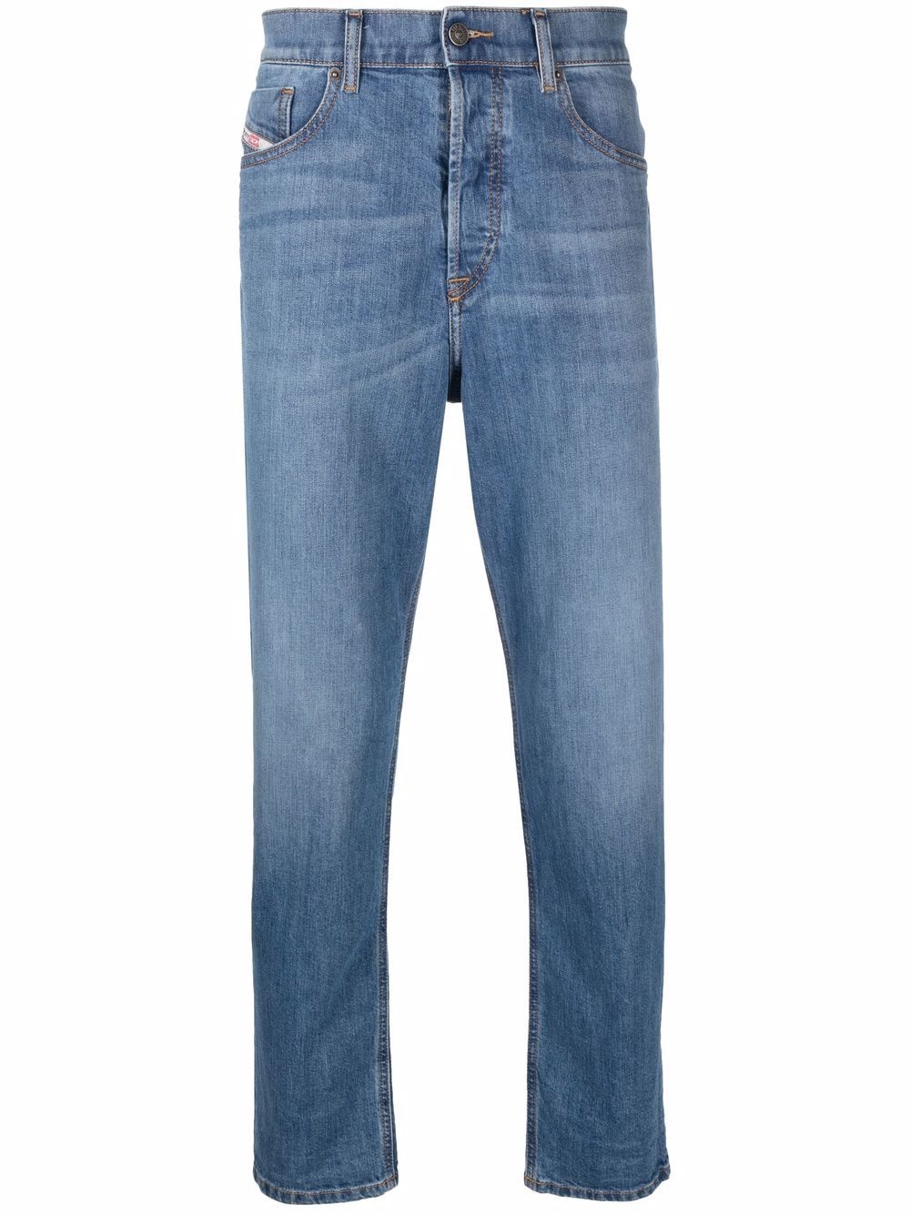 slim-cut denim jeans - 1