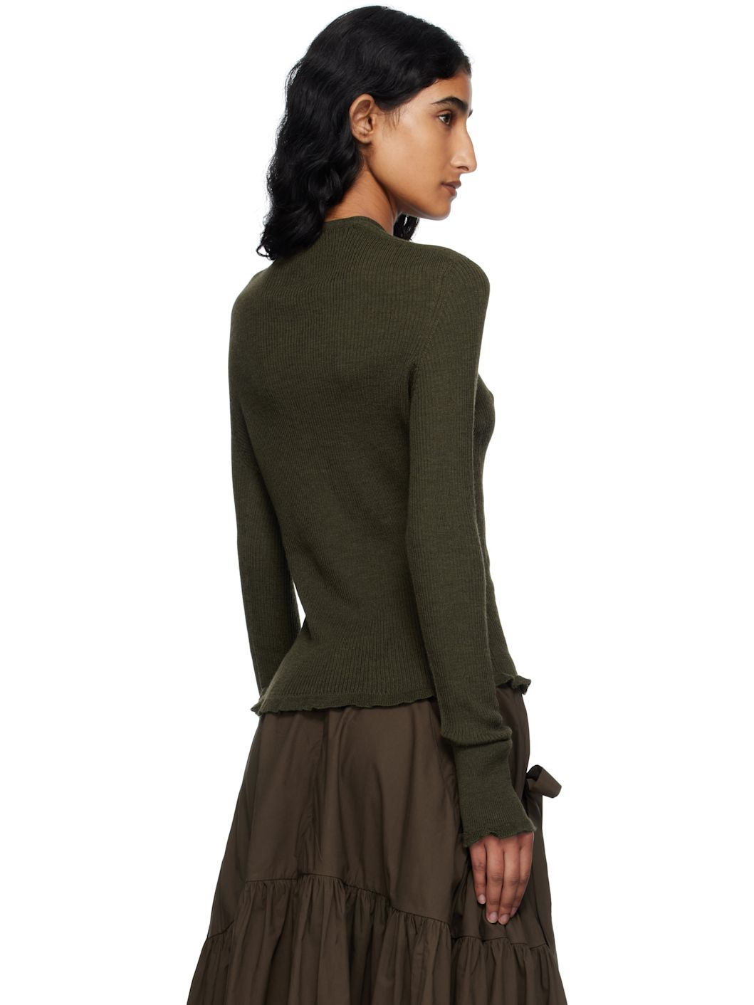 Khaki Bessie Cardigan - 3