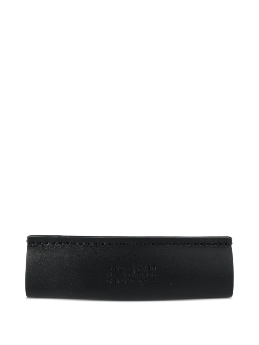 logo-detail leather hair clip - 1