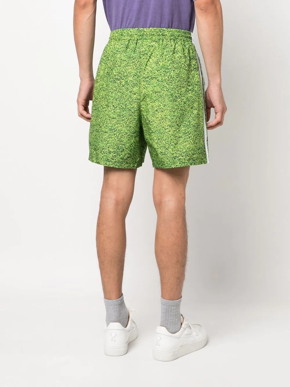 x Kerwin Frost grass-print track shorts - 4