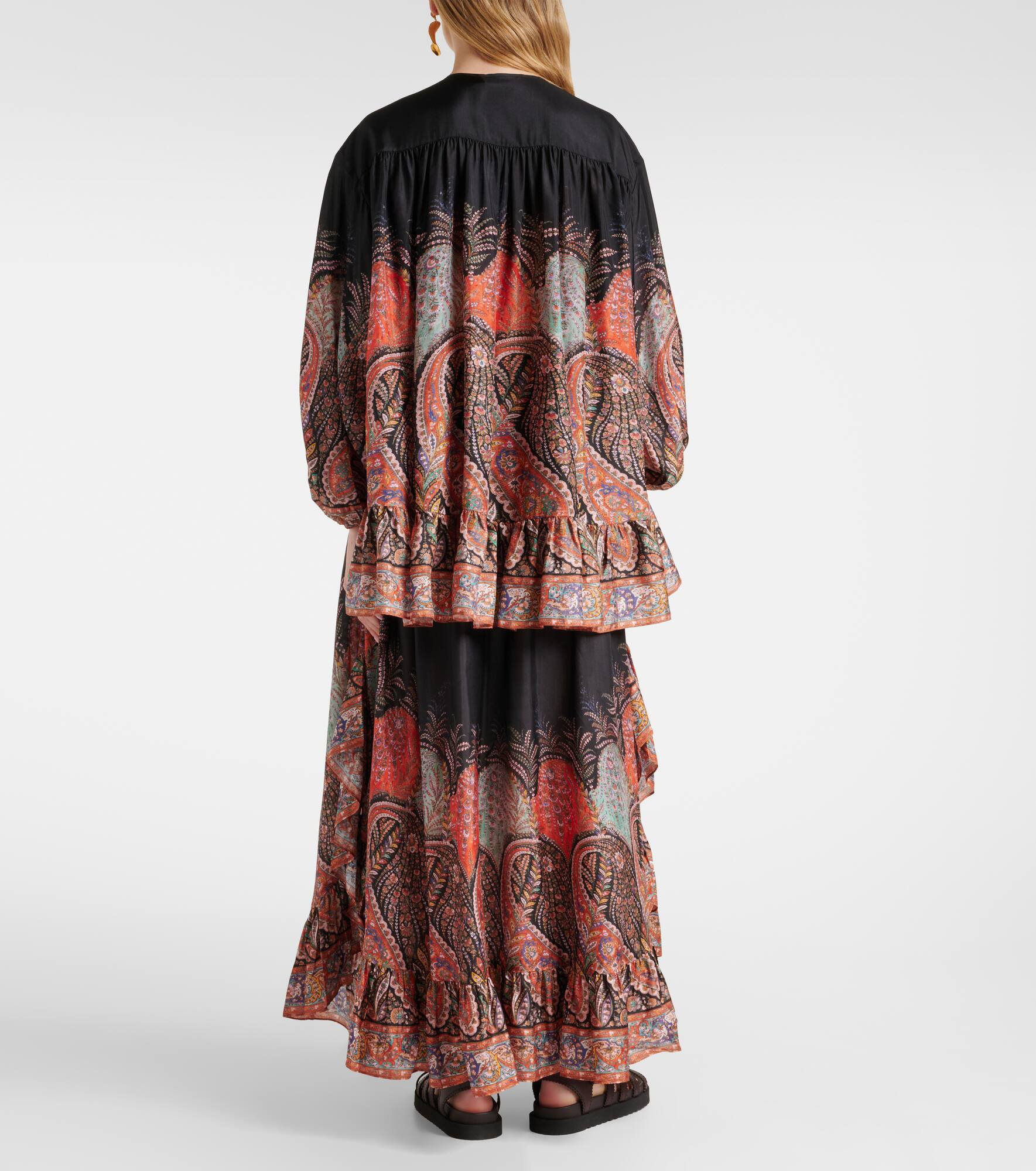 Rhiannon ruffled silk top - 3