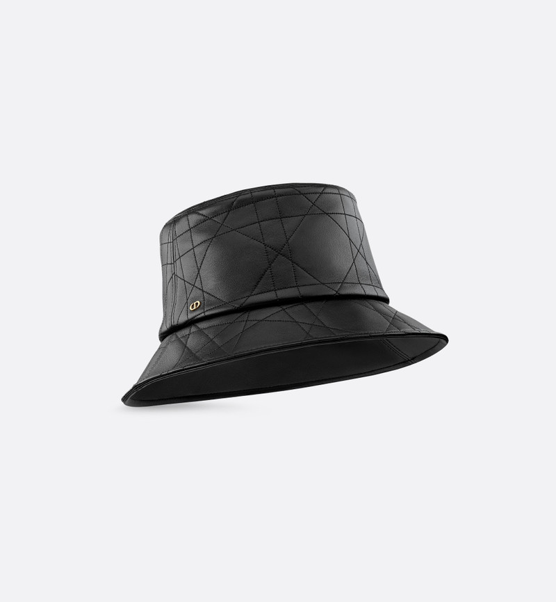 Flat Cannage Teddy-D Small Brim Bucket Hat 3