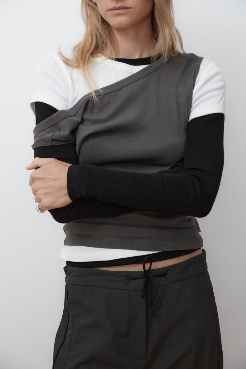 Organic Cotton Ballerina Top - Khaki - 10