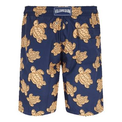 Vilebrequin Men Swim Trunks Long Sand Turtles outlook