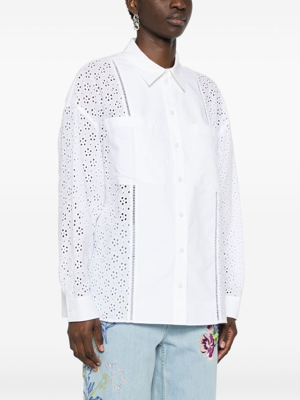 broderie anglaise shirt - 3