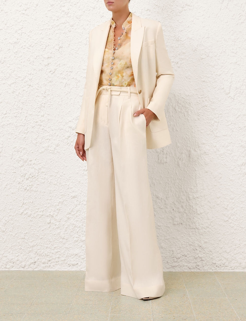 CRUSH LINEN JACKET - 7