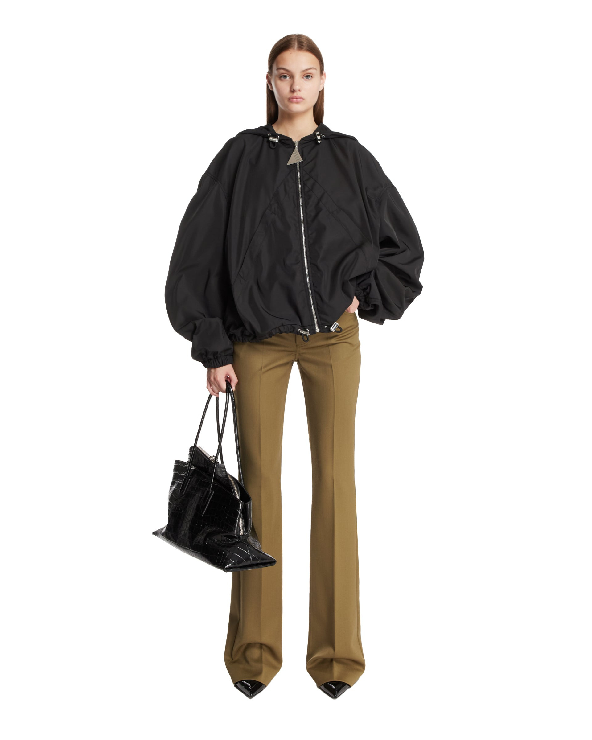 Black Nylon Bomber - 2