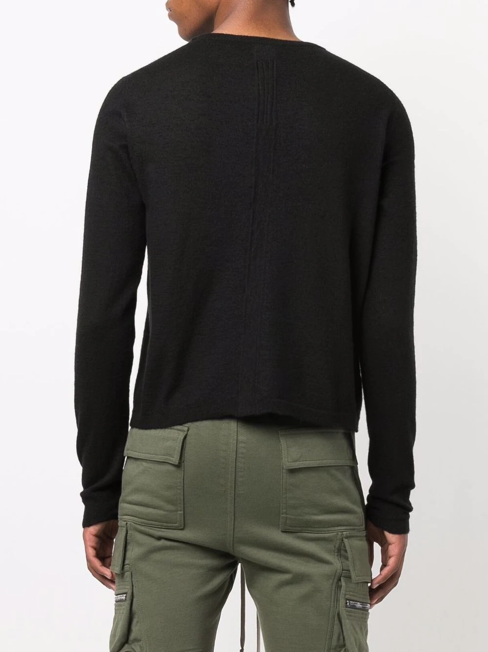 Oversized Cropped cashmere jumper - 4