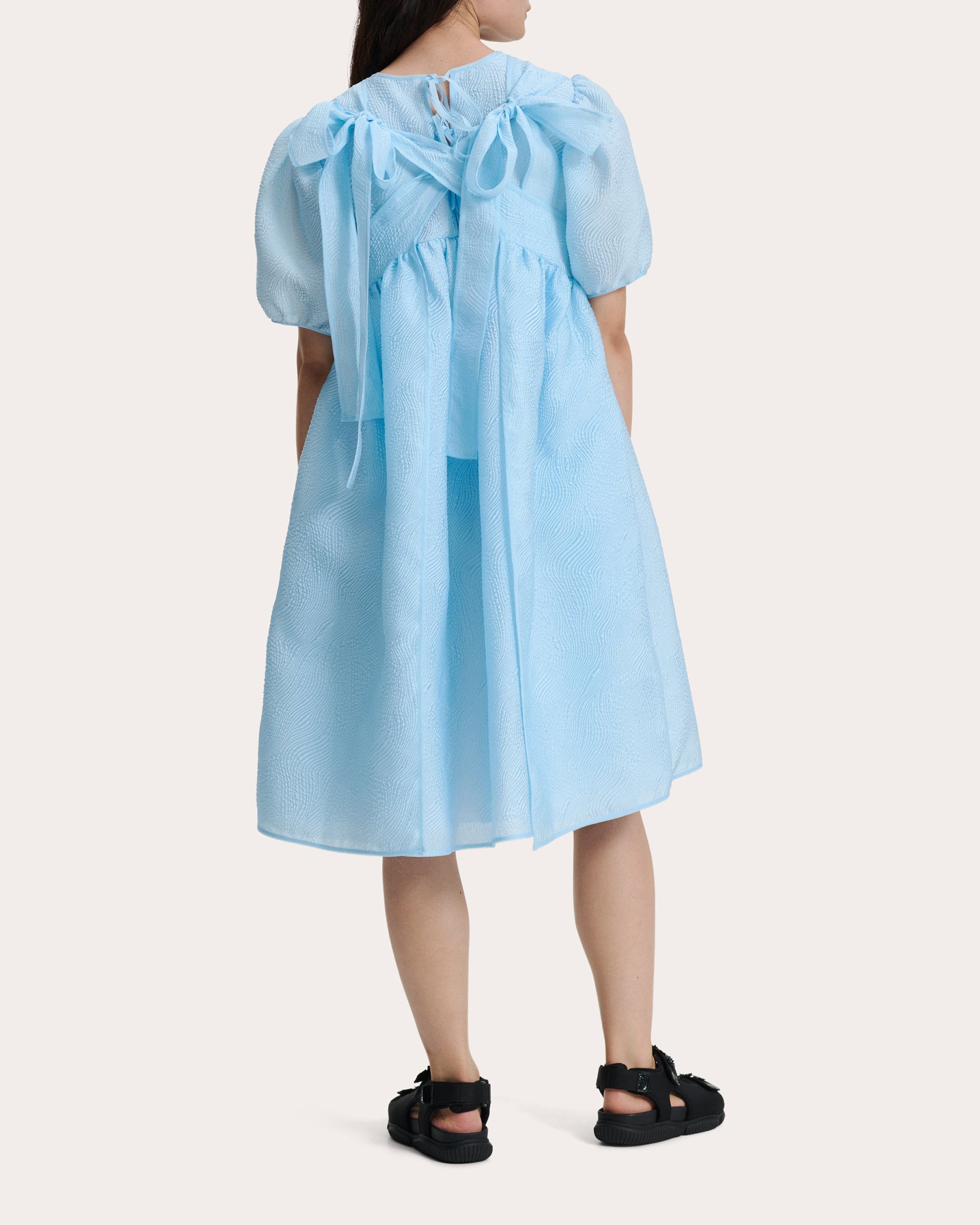 Bernadette Kaze Matelassé Puff-Sleeve Dress - 2