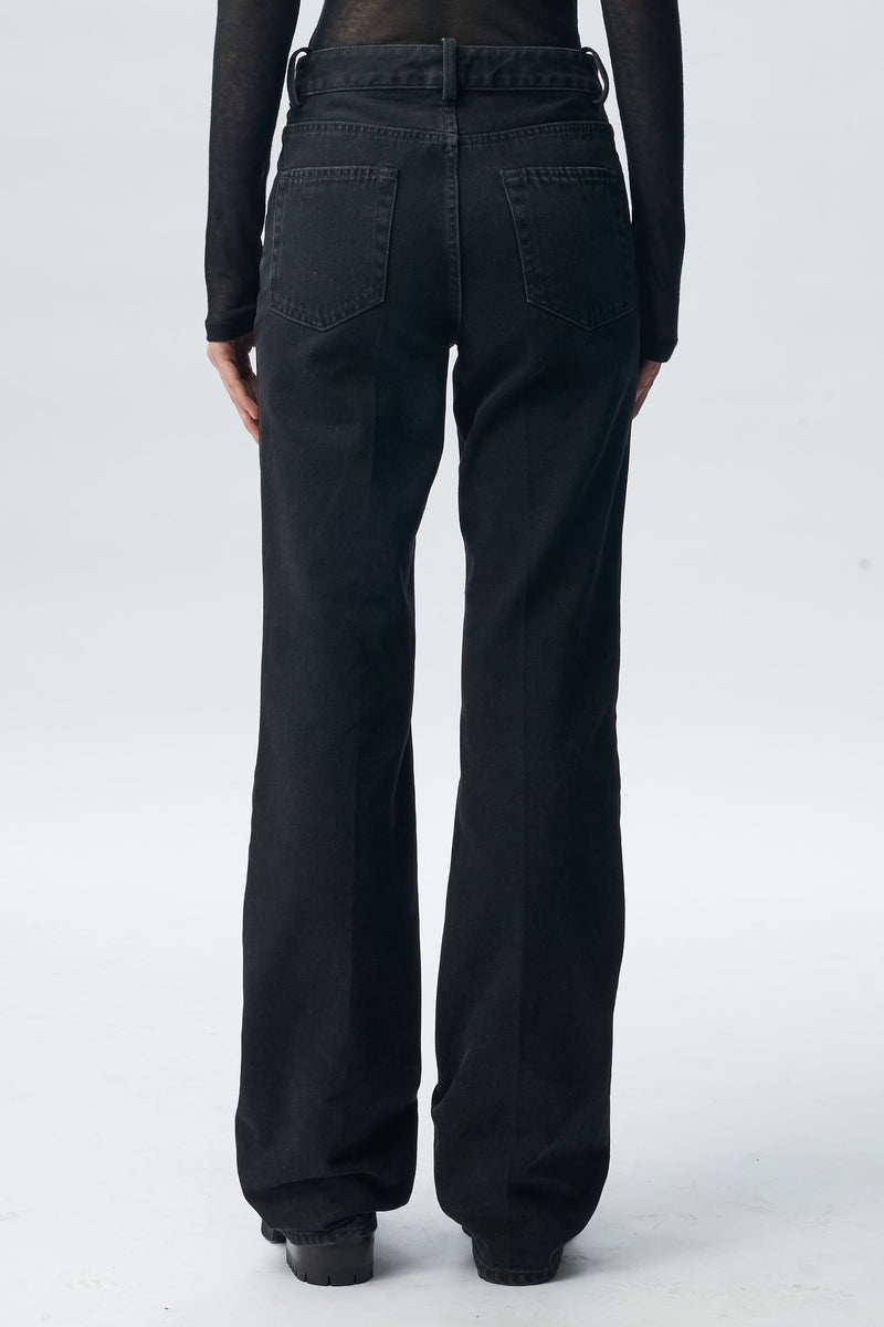 Ona 5-Pockets Slim Fit Flared Trousers - 3