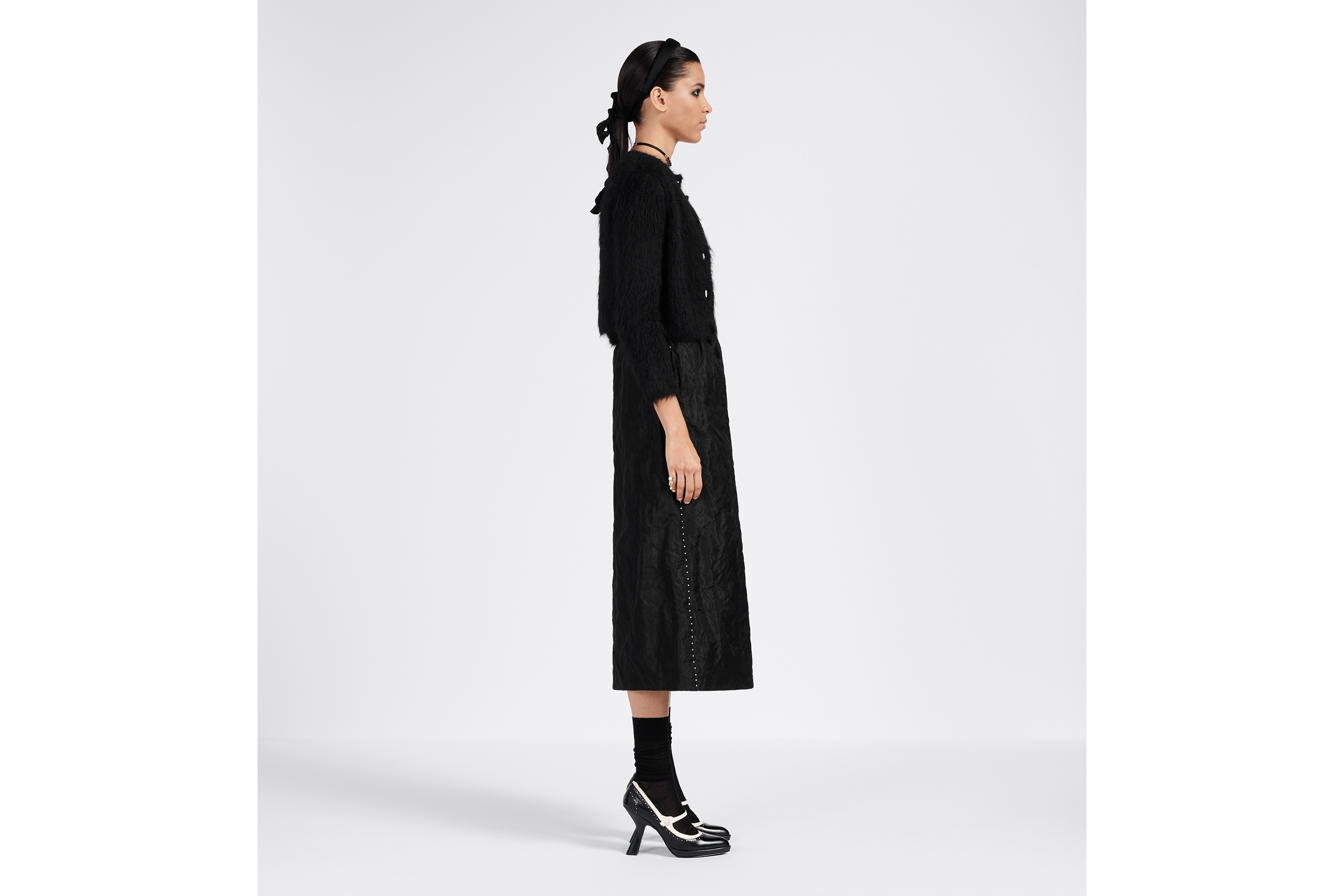 Mid-Length Straight-Cut Skirt - 5