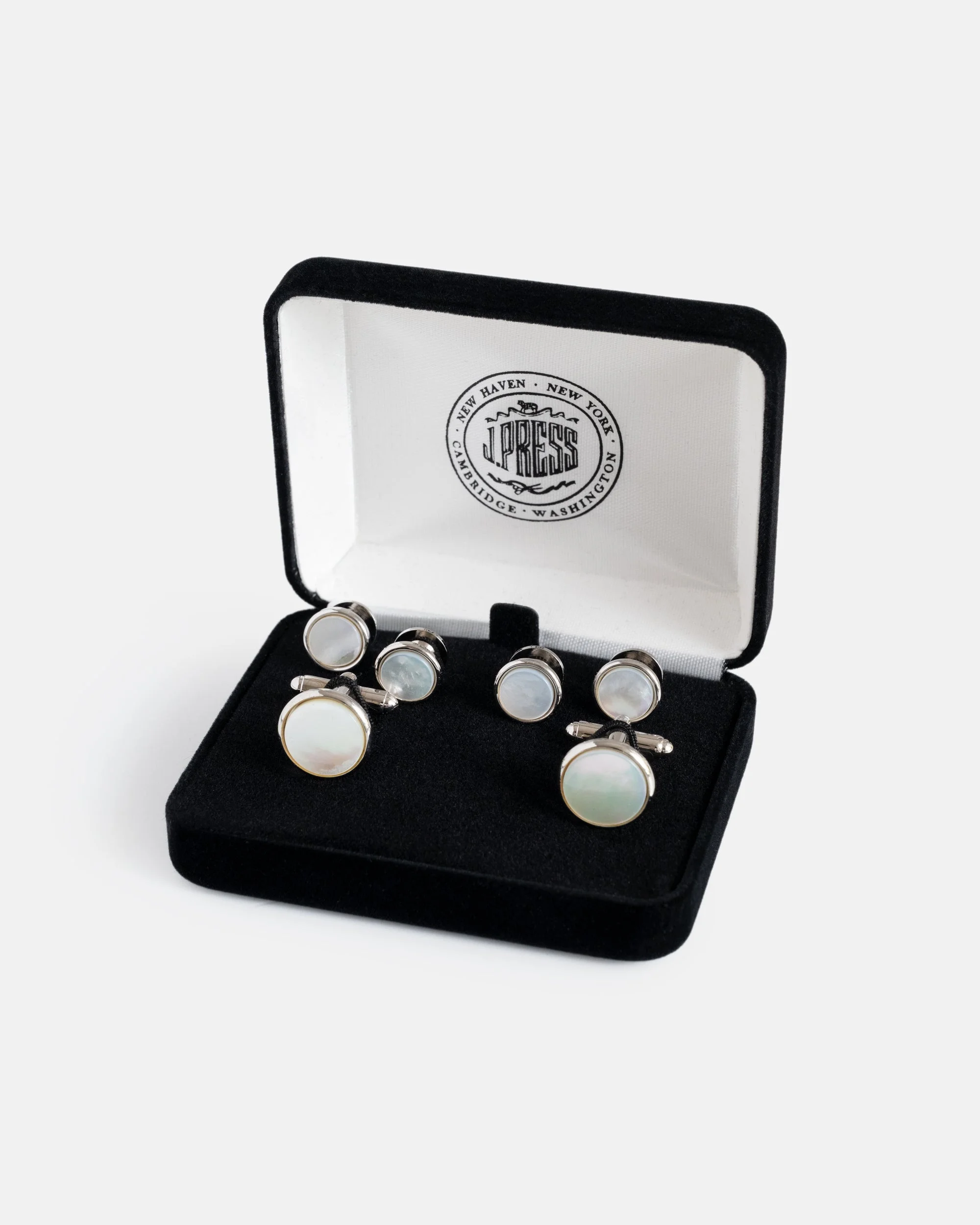 MOTHER OF PEARL CUFFLINK AND STUD SET - 1