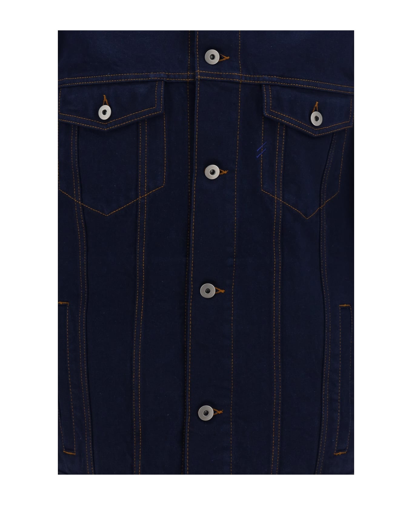 Indigo Blue Cotton Jacket - 3