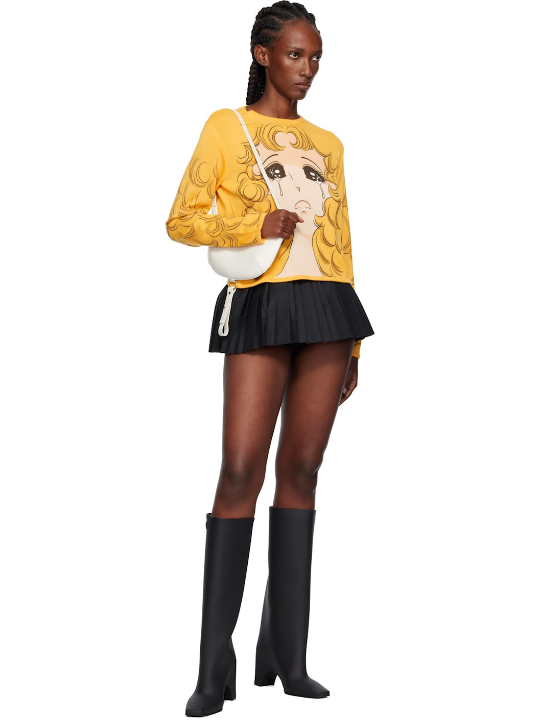 Gray Volumed Micro Skort - 4