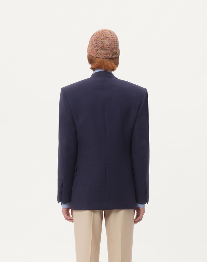 DOUBLE-BREASTED JACKET IN WOOL GABARDINE 7
