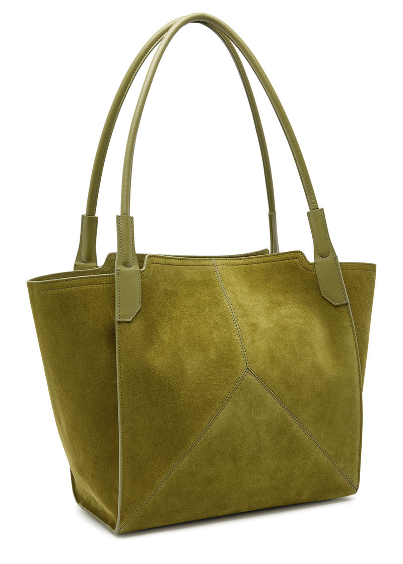 Victoria Beckham Victoria Beckham Victoria Small Panelled Suede Tote bag outlook