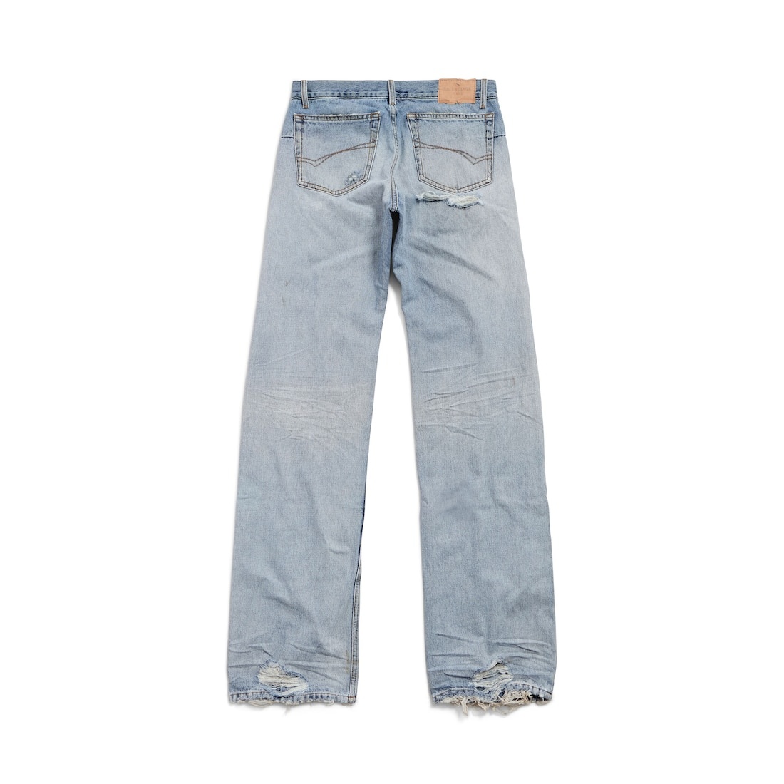 Women's Fitted Low-waist Pants in Light Blue - 6