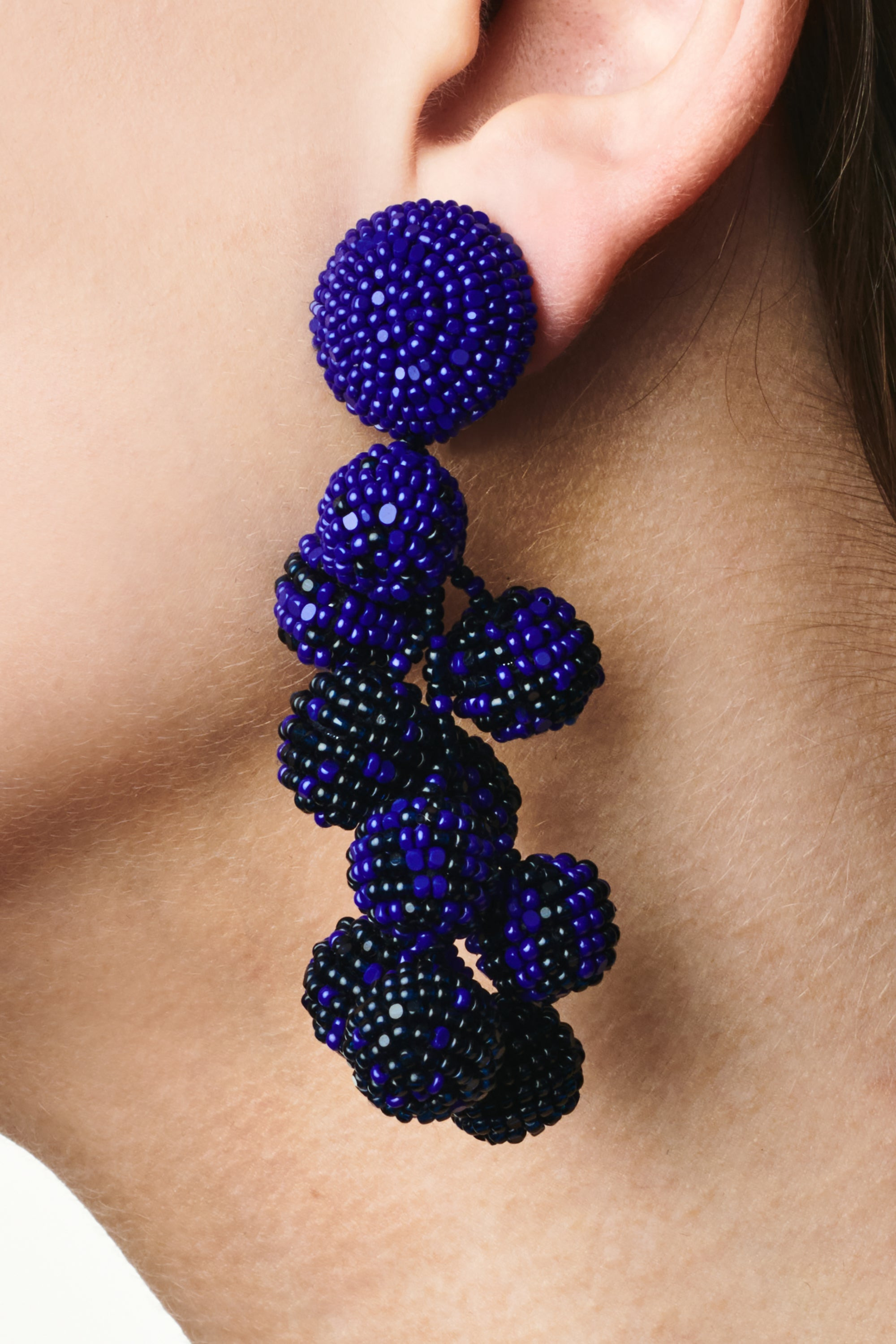 COCONUTS EARRINGS - IMPERIAL BLUE/NAVY - 2