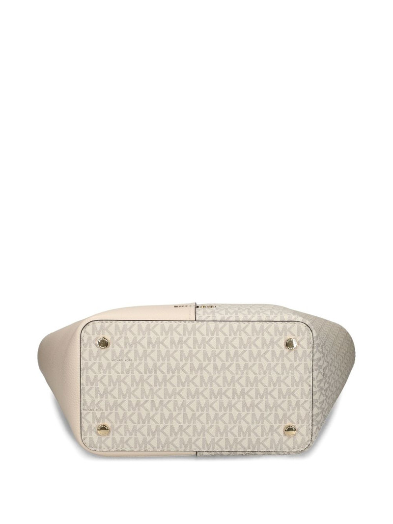 monogram panel tote bag 4