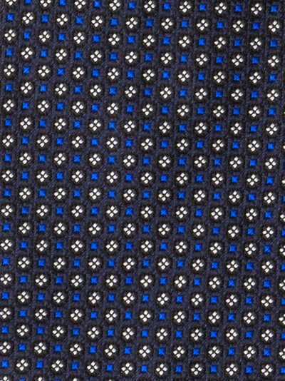 Prada silk micro print tie outlook