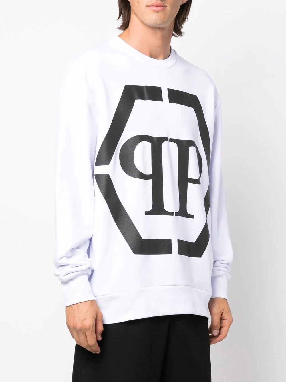 logo-print long-sleeve sweatshirt - 3