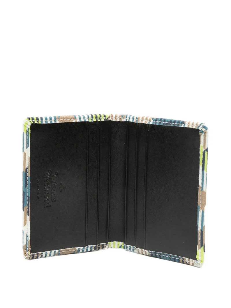 MAN CARD HOLDER - FLURO TARTAN 3