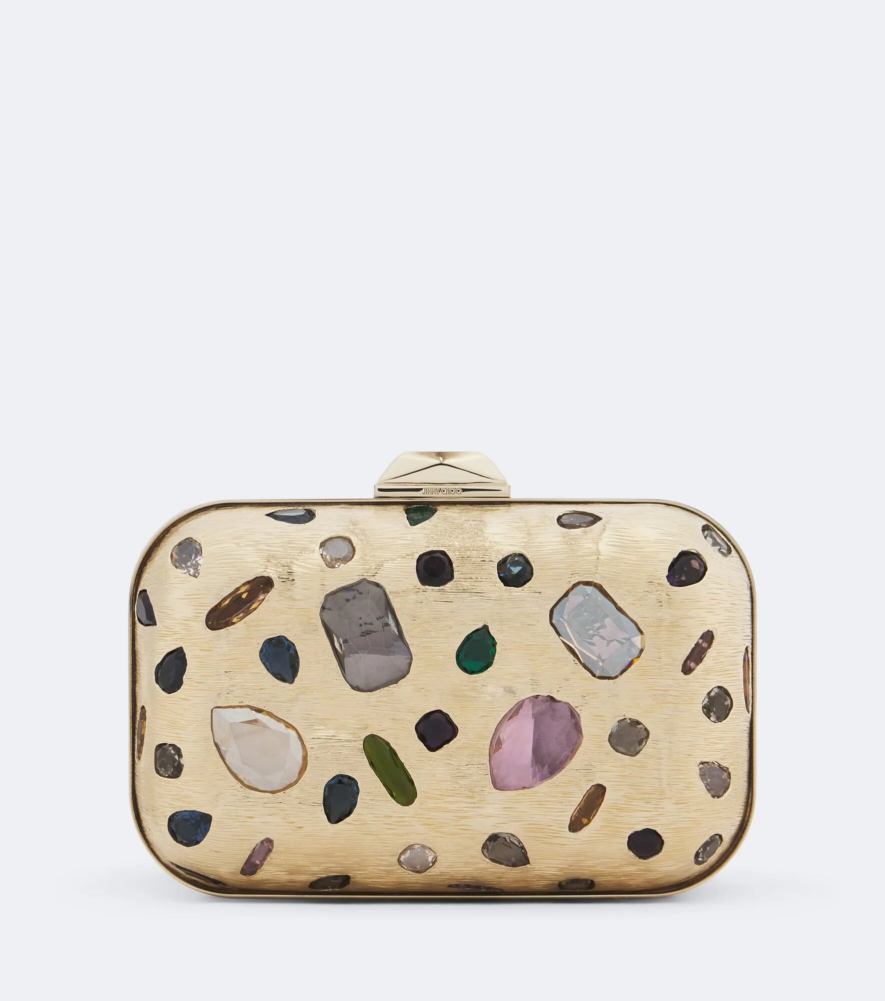 Cloud crystal-embellished clutch - 1