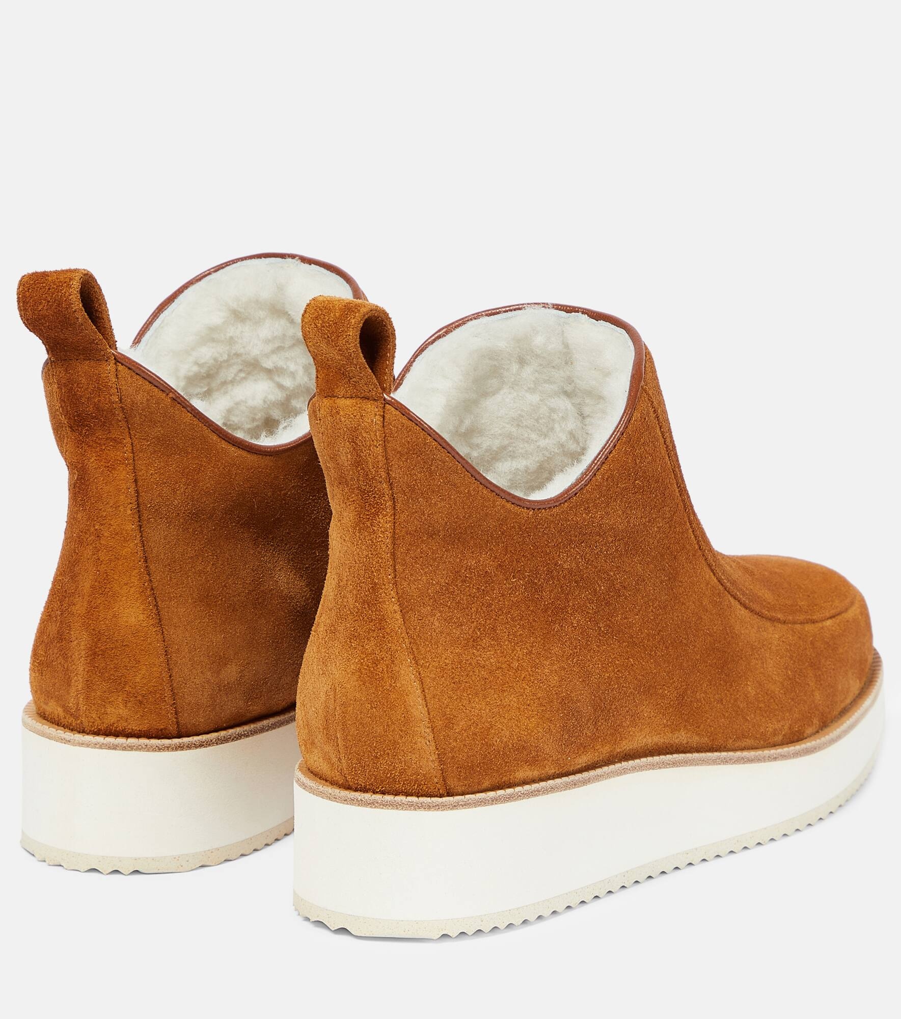 Harry shearling-lined suede ankle boots - 3