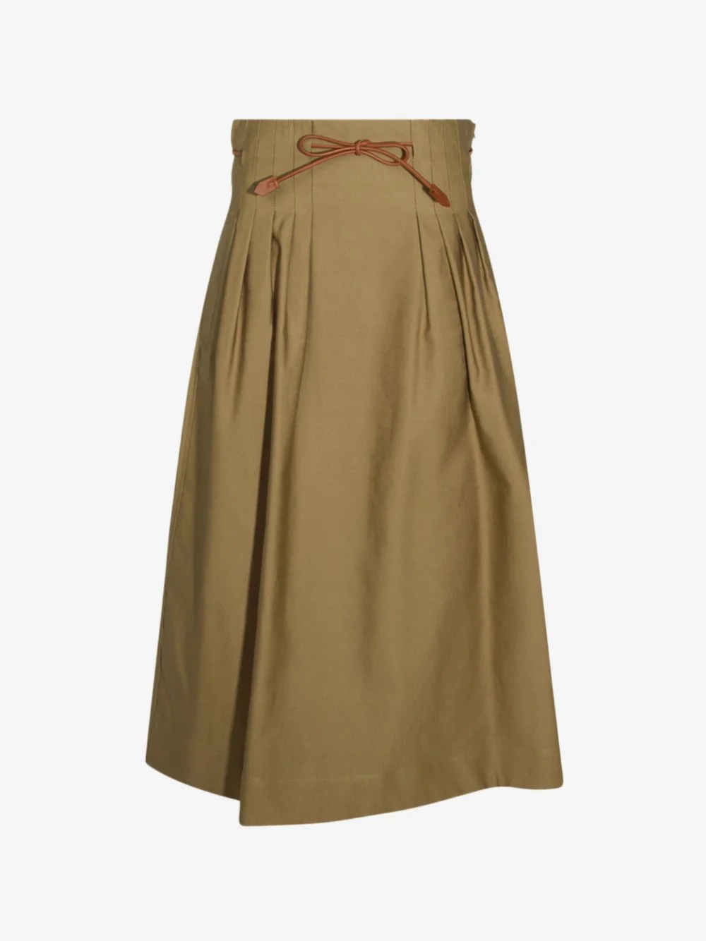 pleated drawstring skirt - 1