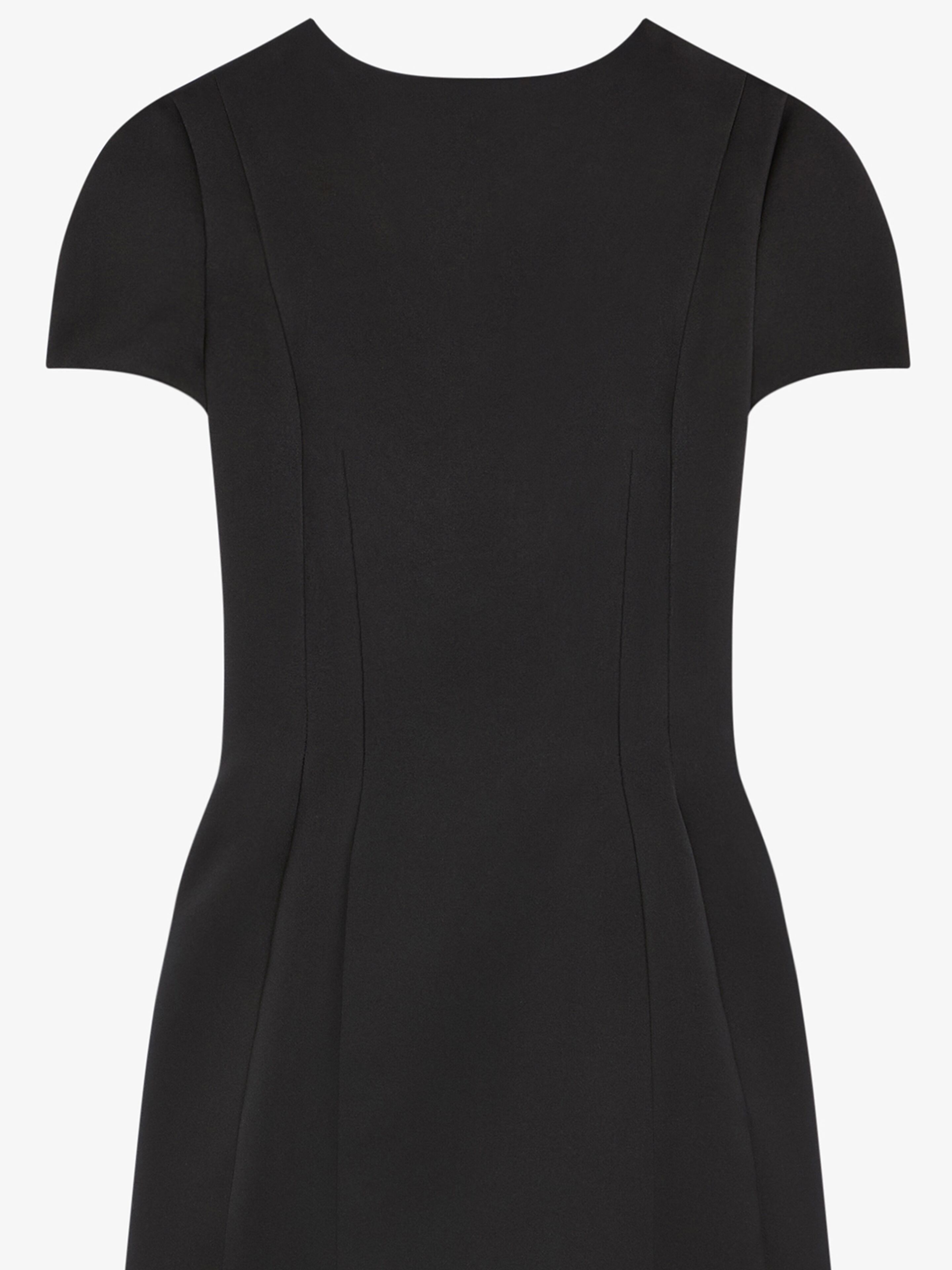 ASYMMETRIC DRESS IN SATIN WITH CRYSTALS - 5