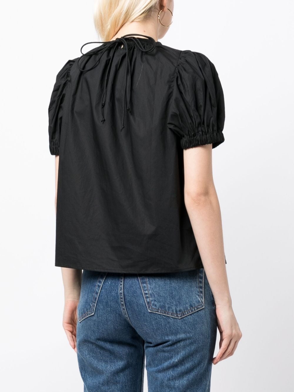 Frances pleated cotton top - 4