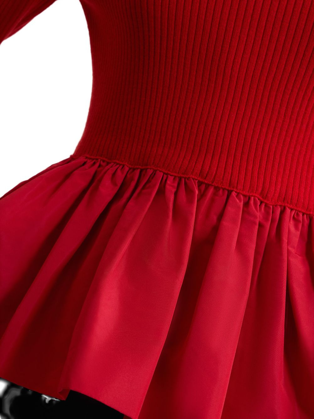 ribbed ruffle-hem jumper - 5