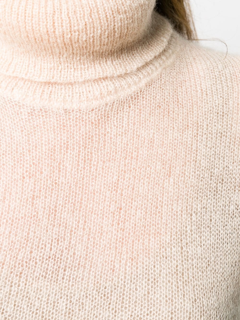 ribbed roll neck jumper - 5