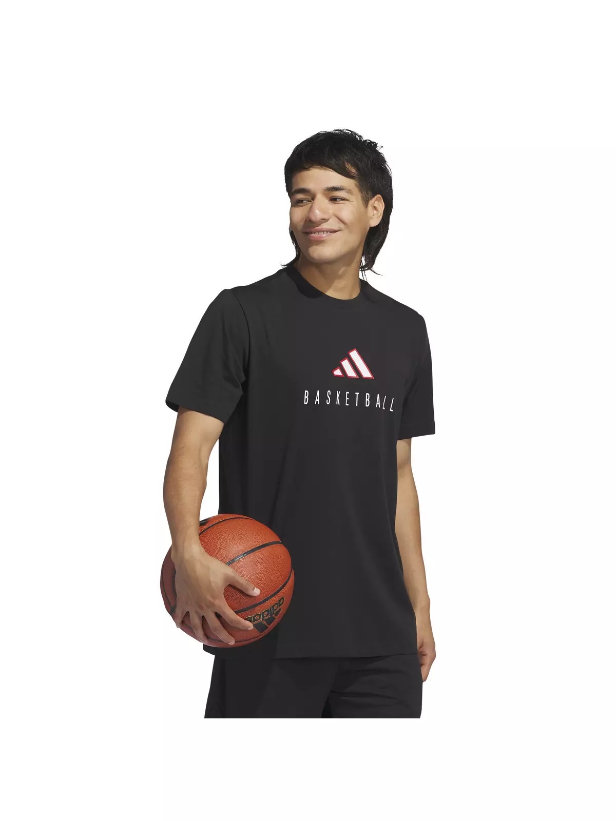 Men's Worldwide Hoops Logo Performance Graphic Basketball T-Shirt -Black - 5