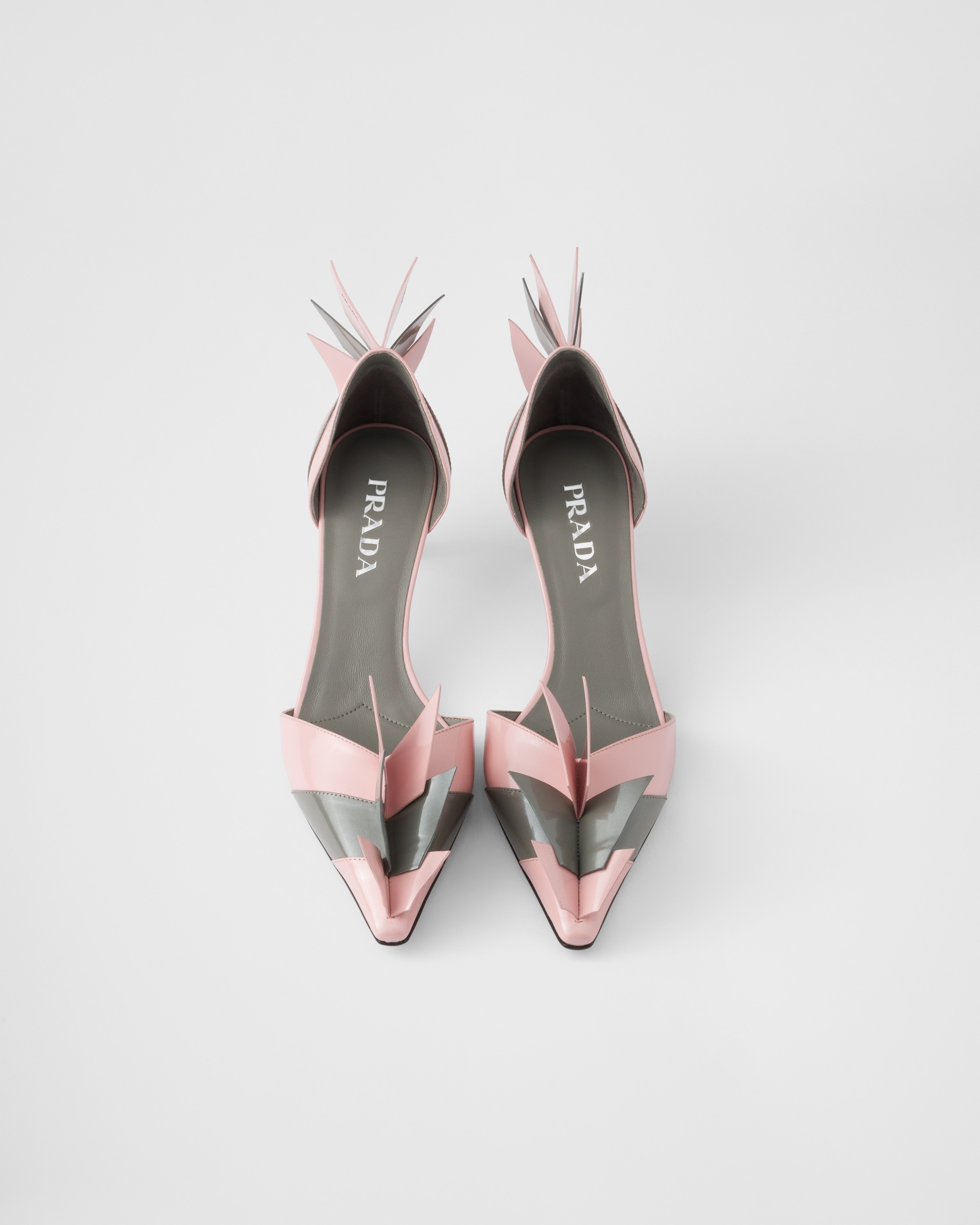 Two-tone patent leather D'Orsay pumps - 3