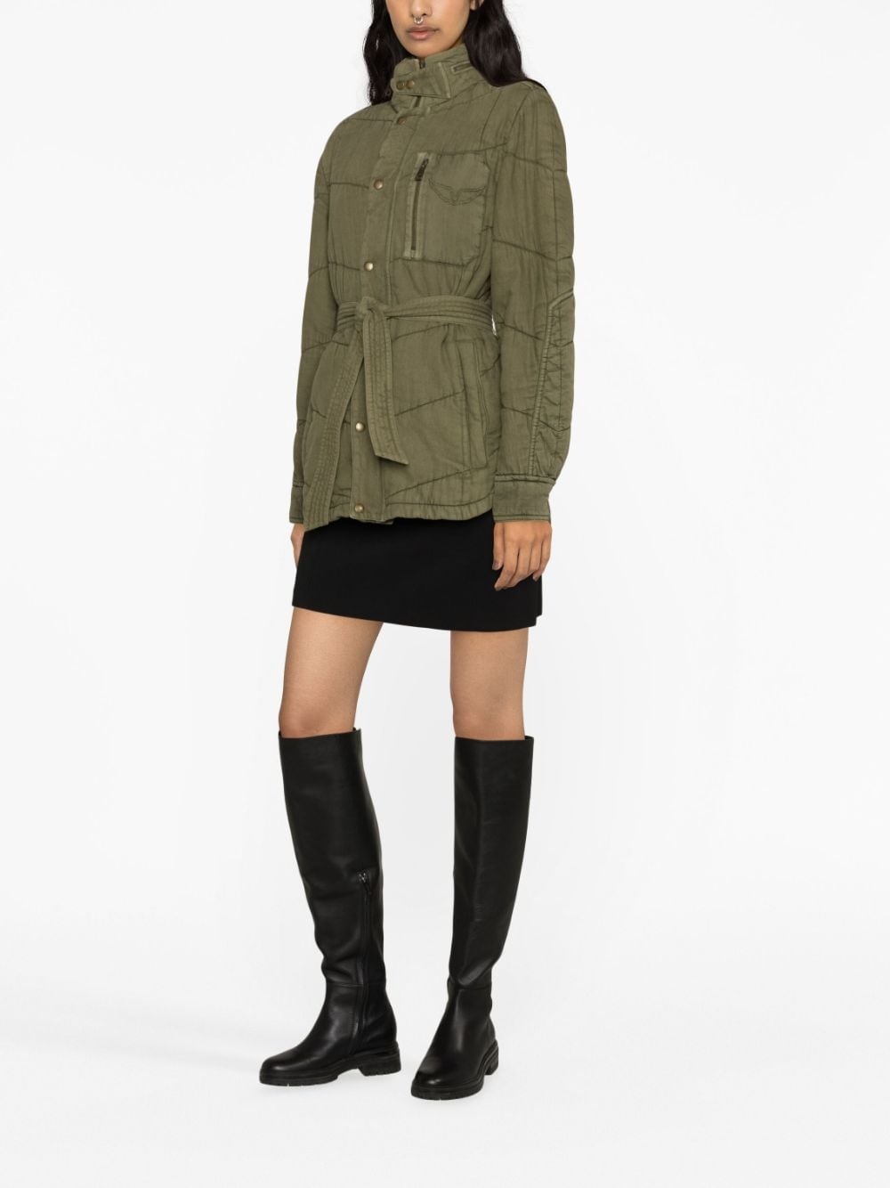 Kalice belted quilted jacket - 3