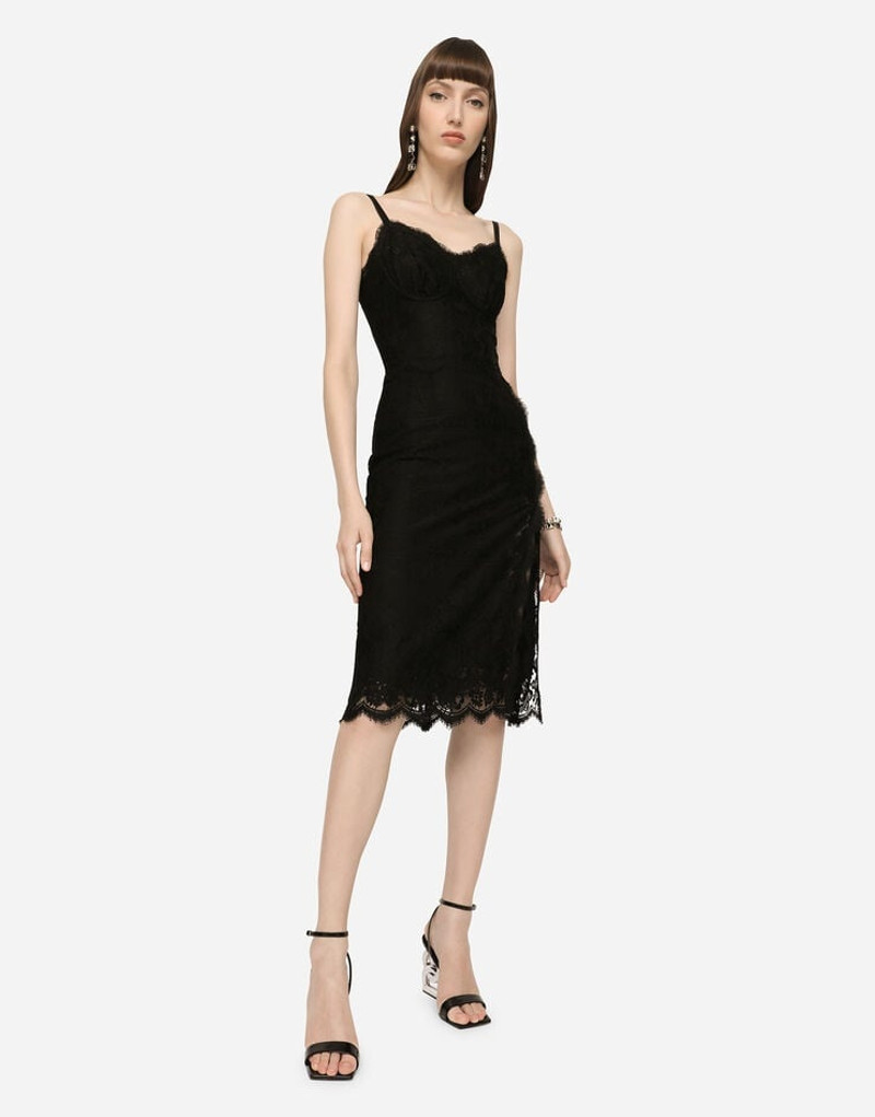 레이스 midi 드레스 와 double scalloped detailing 5