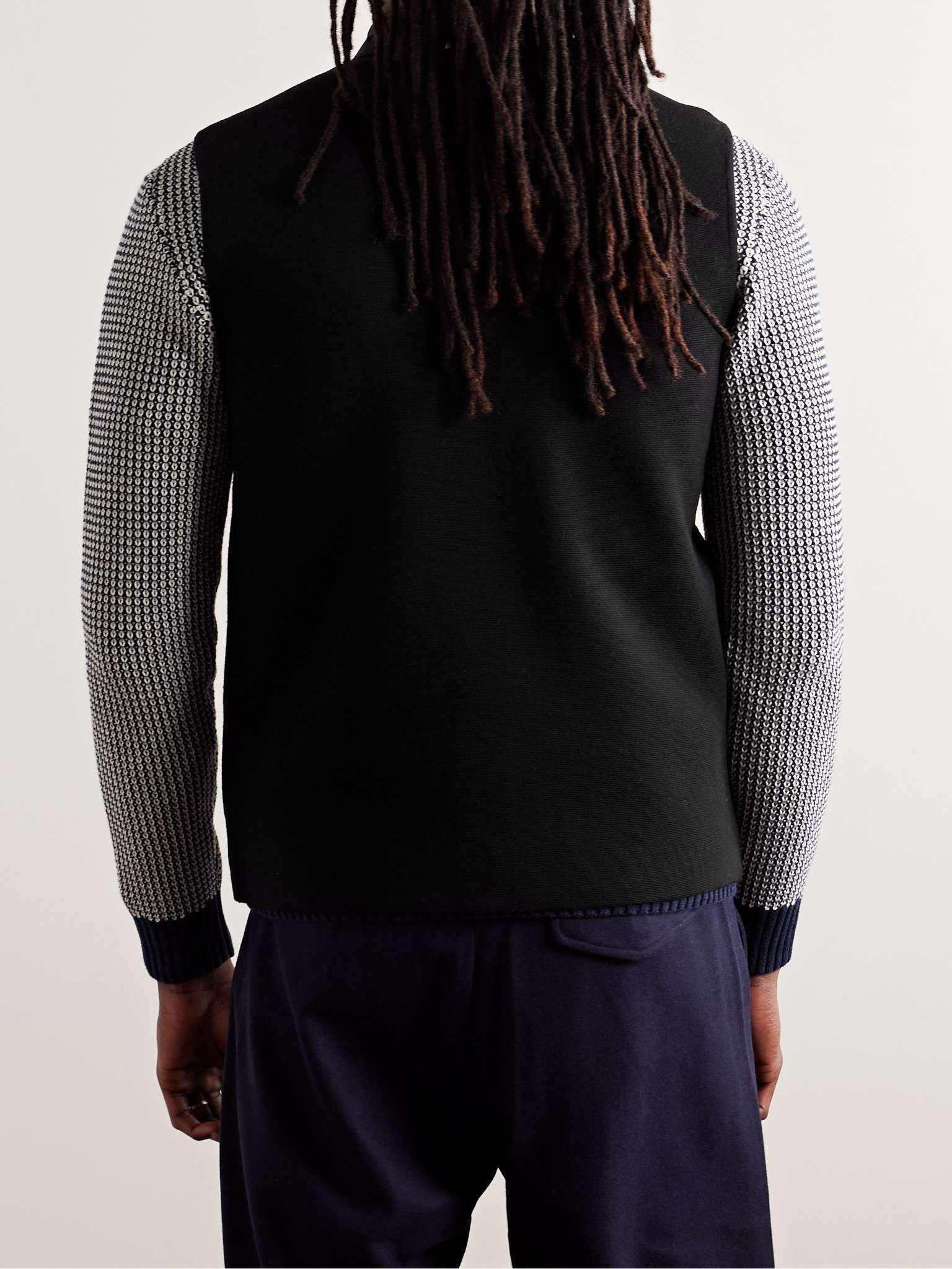 Fitzroy Slim-Fit Panelled Merino Wool and Quilted Shell Down Gilet - 3