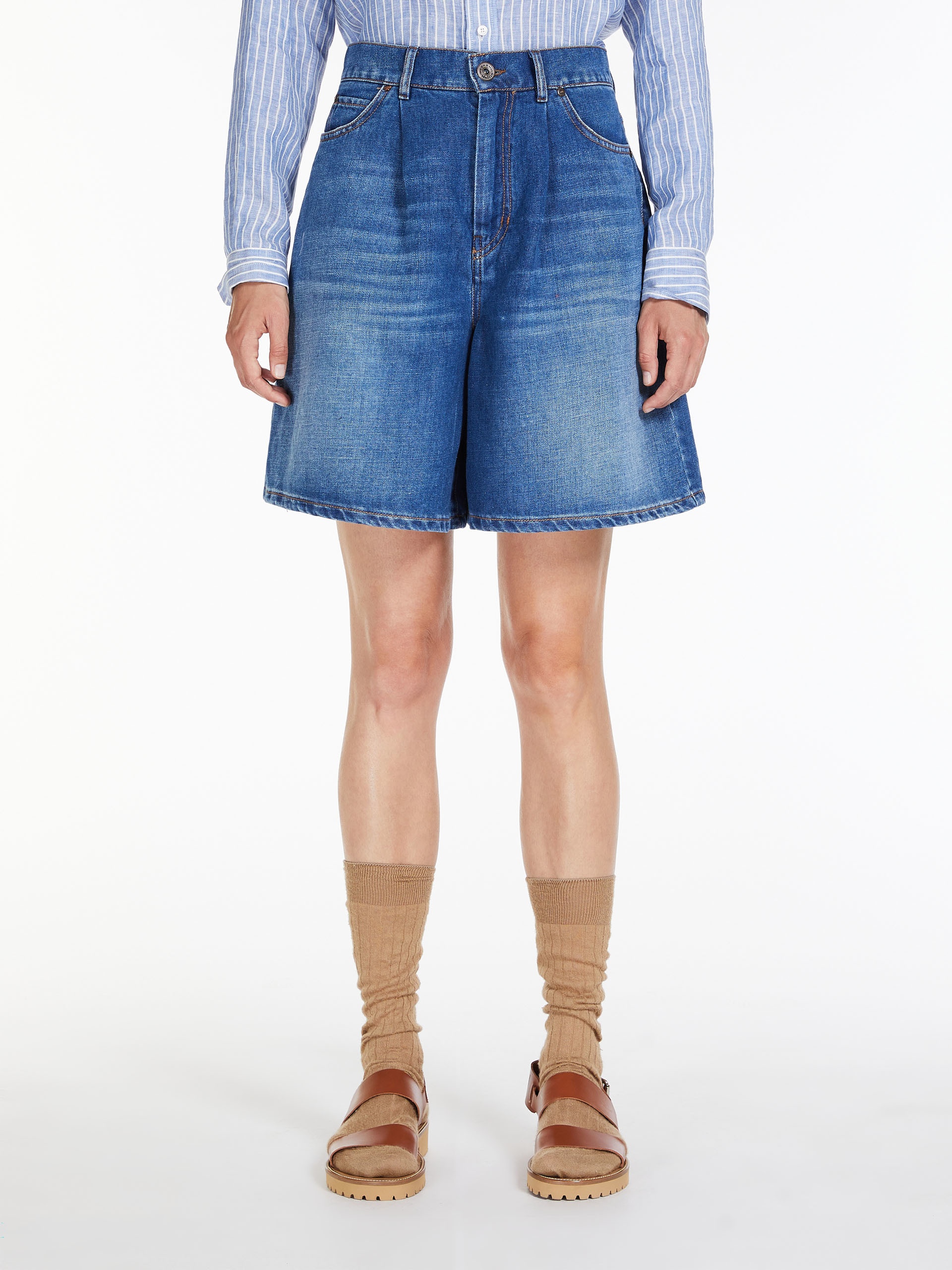 BAIARDO Denim Bermuda shorts - 3