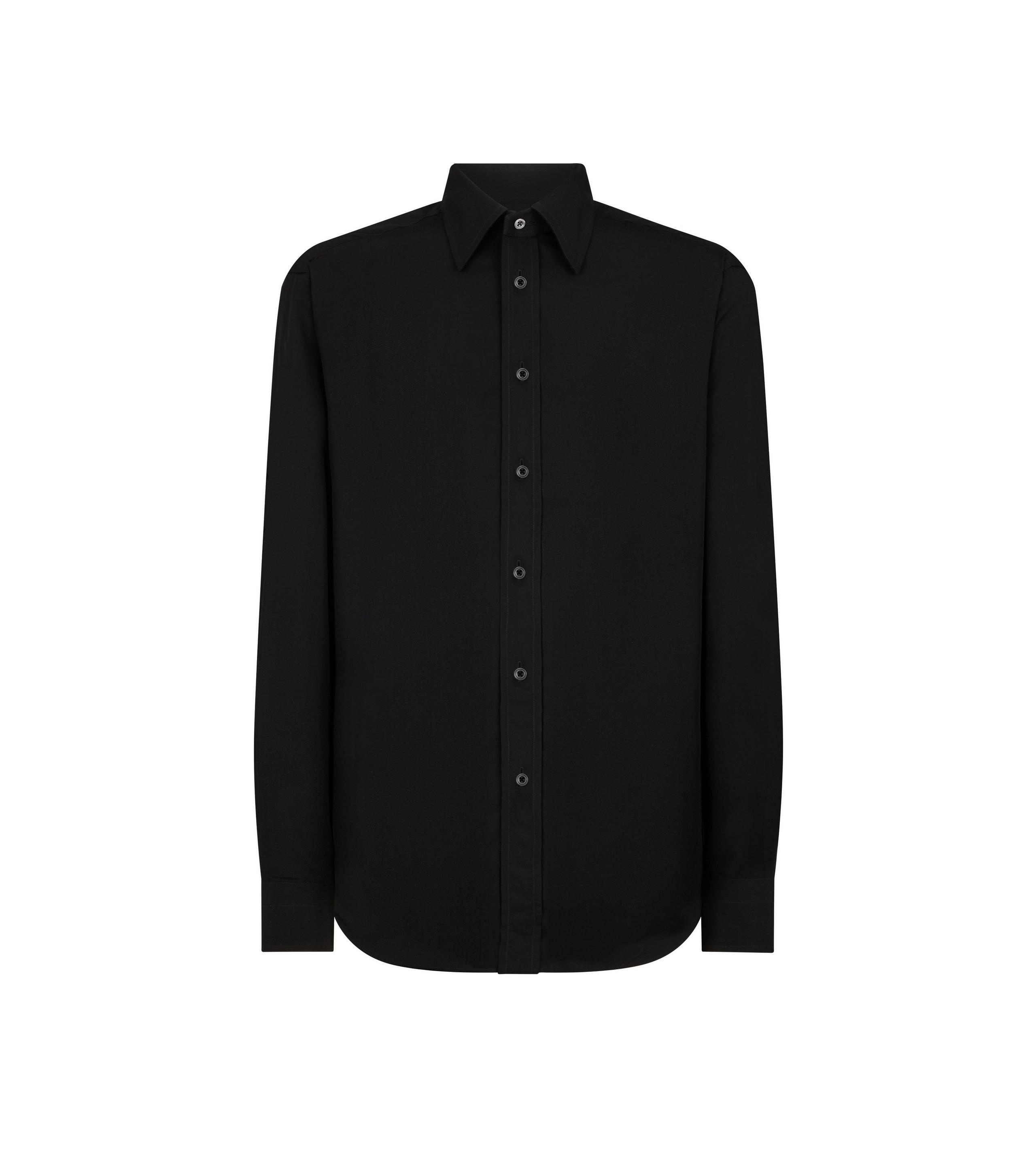 ENZYMED SILK POPLIN SLIM FIT SHIRT - 1
