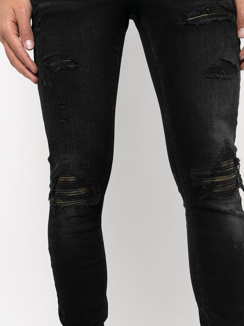 distressed skinny jeans - 5