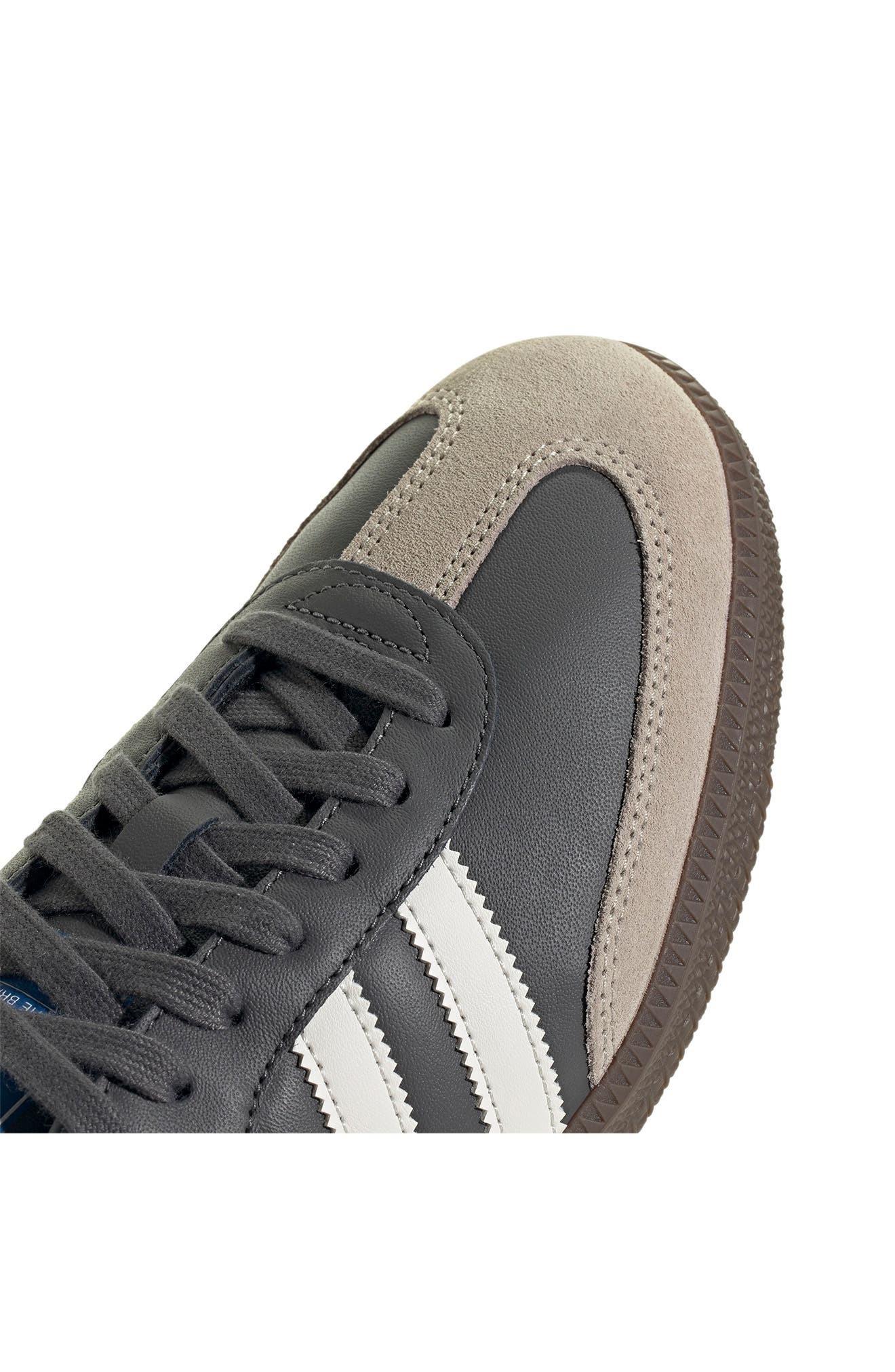adidas Samba OG Sneaker in Grey/White/Gum at Nordstrom - 9