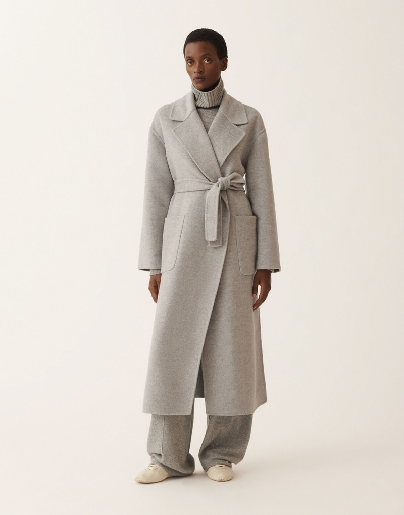 Double-faced wool and cashmere coat 3