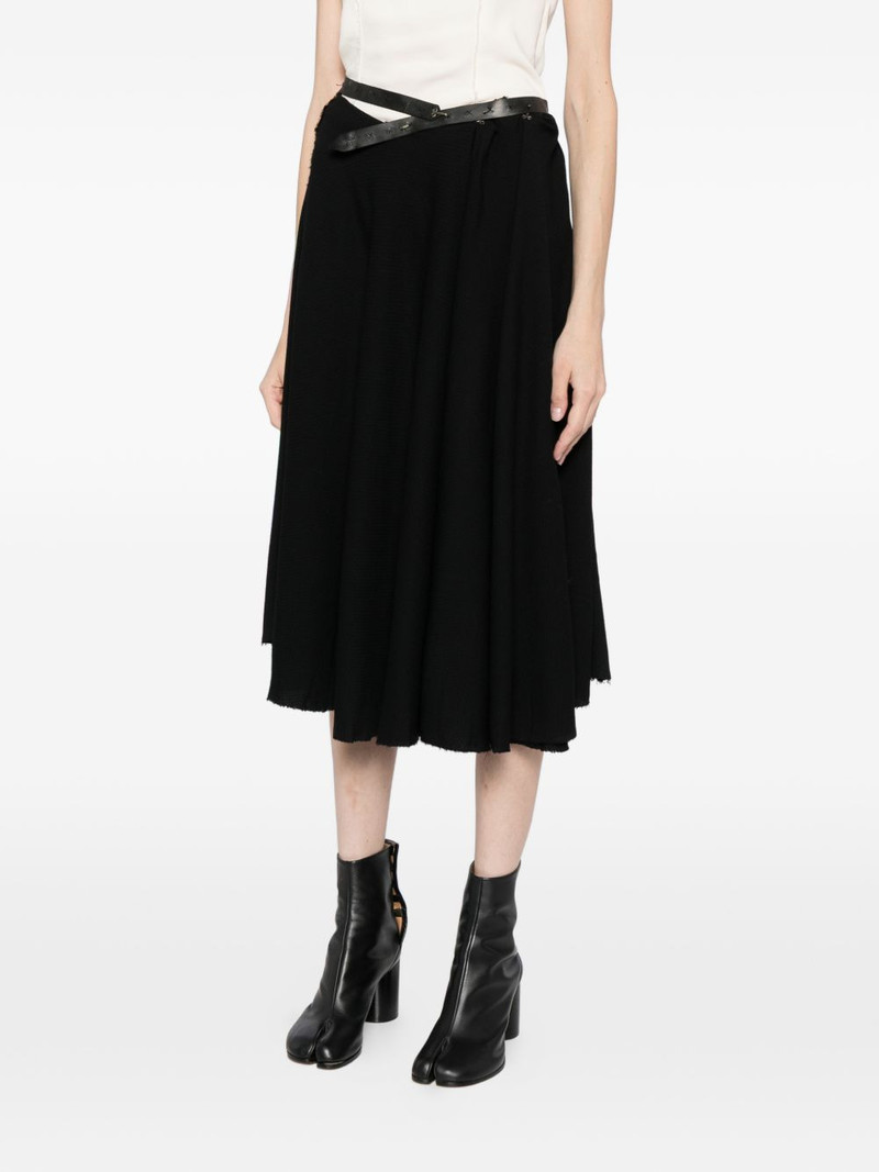 frayed A-line skirt 3